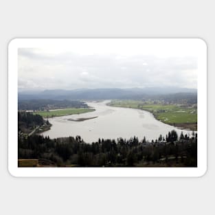 view from the Astoria Column 1 Sticker